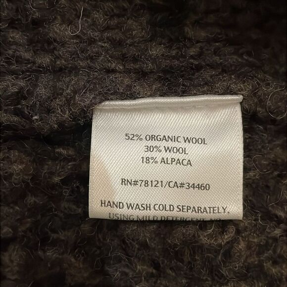 Eileen Fisher Wool Alpaca Knit Duster Jacket Womens Size Small Chunky - Picture 10 of 11